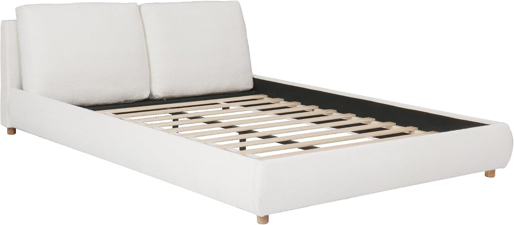 Christopher Knight Home Hazel Queen Size Bed Frame, Upholstered Platform Bed,...
