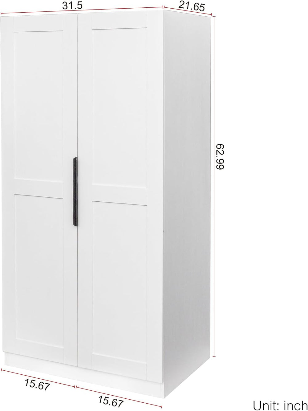 ZeHuoGe 62.99in Kitchen Pantry Cabinet, Freestanding Buffet Cupboards Sideboa...