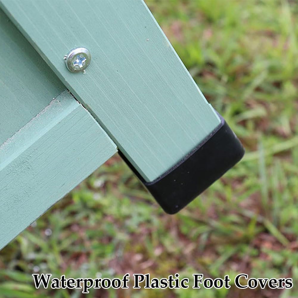 48.8in Wooden Outdoor Storage Bench with backrest, Patio Garden Bench 2-Seate...