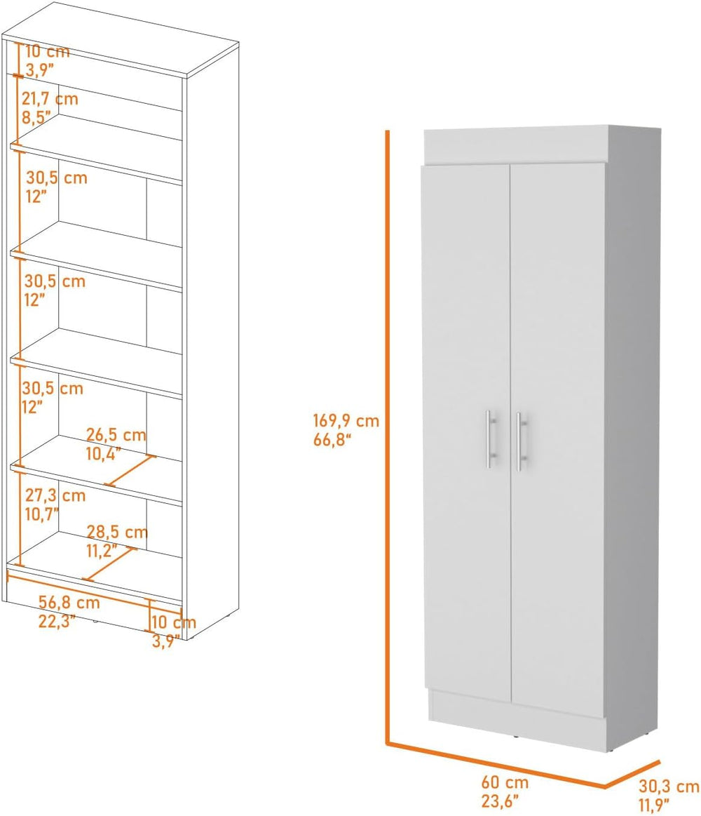 Maximized Kitchen Storage: Dawson Pantry Cabinet with 5-Shelf Design