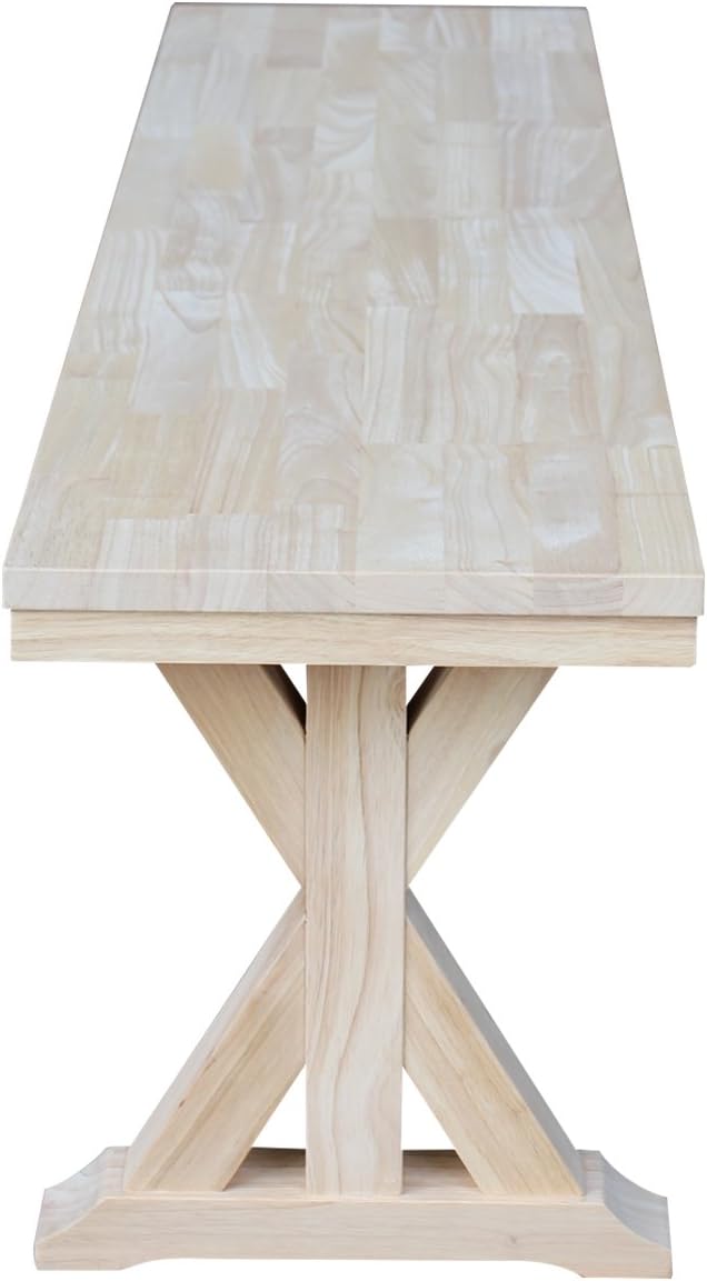 IC International Concepts, Canyon Collection Solid Bench, Solid Real Wood, St...