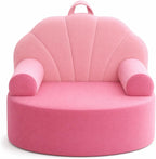 Snuggly Toddler Chair Soft Kids Sofa Cozy Kids Chairs Comfy for Toddlers 1-3, Plush Child Seat with Carry Handle