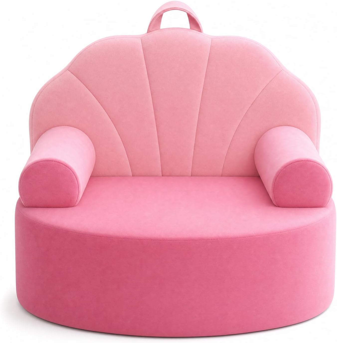 Snuggly Toddler Chair Soft Kids Sofa Cozy Kids Chairs Comfy for Toddlers 1-3, Plush Child Seat with Carry Handle