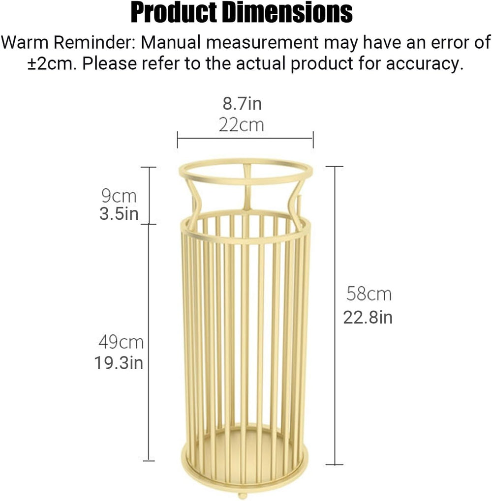 Metal Umbrella Stand with Hooks, Commercial Umbrella Holder & Storage Rac...