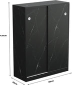 Modern Shoe Cabinet with Sliding Door, Saving Space Storage Cabinet for Entryway Hallway,for Kitchen Home