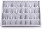 Oirlv Velvet Stackable Jewelry Tray 32 Grids Earrings Organizer Display Showcase Jewelry Storage trays
