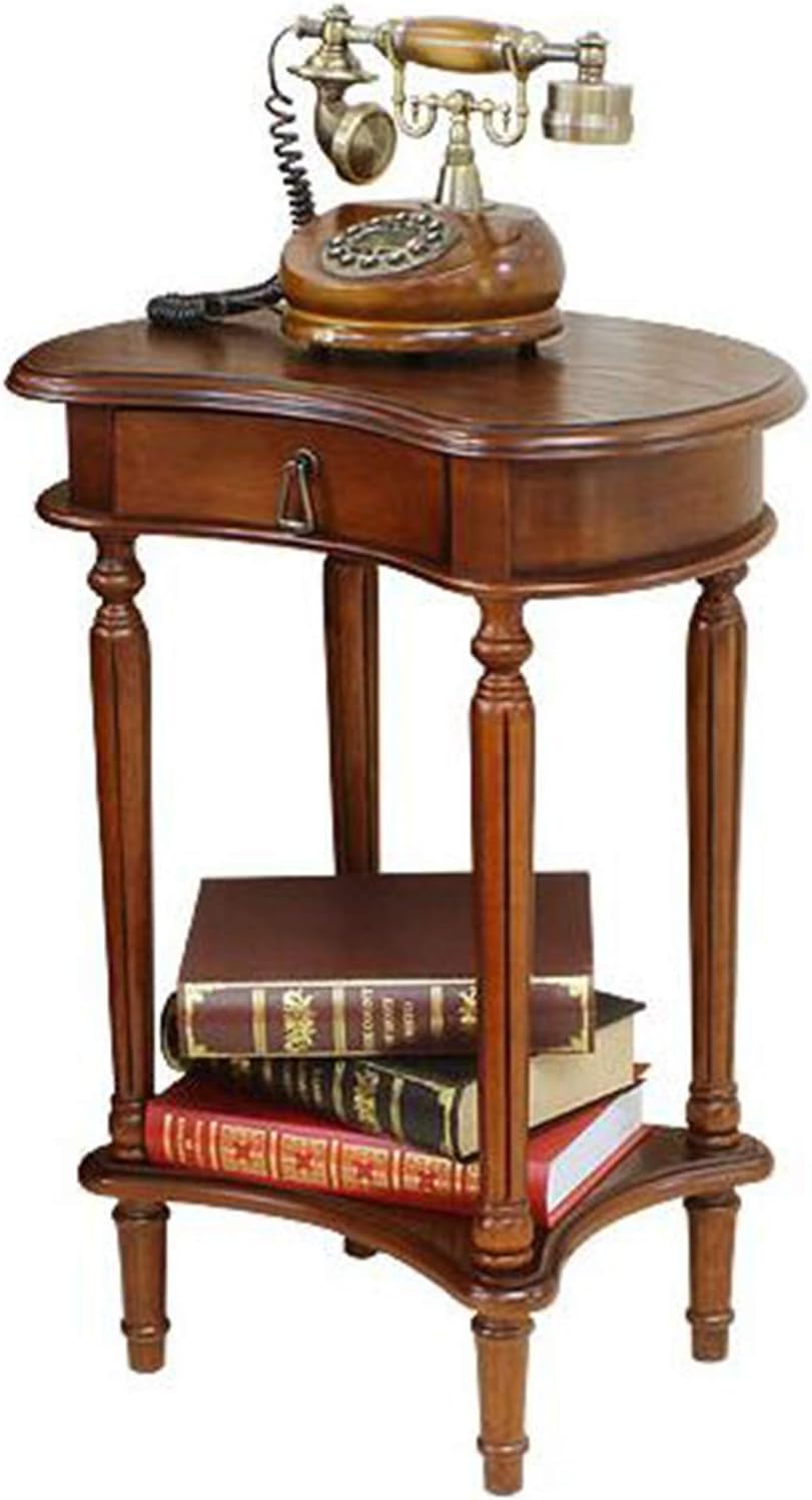 Telephone Table, American Carved Side Table,Shelves with Drawers,Telephone Li...