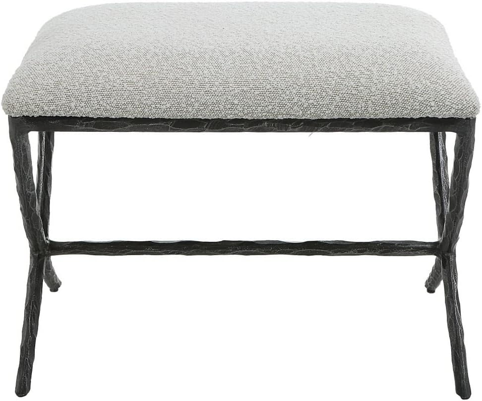 Uttermost Brisby - Small Bench-19 Inches Tall and 24 Inches Wide