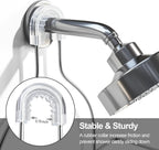 SRIWATANA Shower Caddy Organizer Hanging Over Head, Bathroom Shower Rack Hanger with Hooks for Razors - Chrome