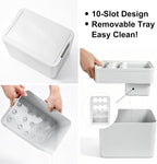 Umbrella Stand Rack Umbrella Holder with Drip Tray for Entryway Corner Home Office Decor Space Saving Organizer Stored 10 Umbrellas, White