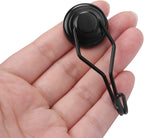 MIKEDE Black Magnetic Hooks Heavy Duty, 80 lb+ Strong Swivel Swing Neodymium Magnetic Hooks for Hanging, Strong Magnet Hanger for Cruise Cabins, Locker, Toolbox, Home, Kitchen - Pack of 10