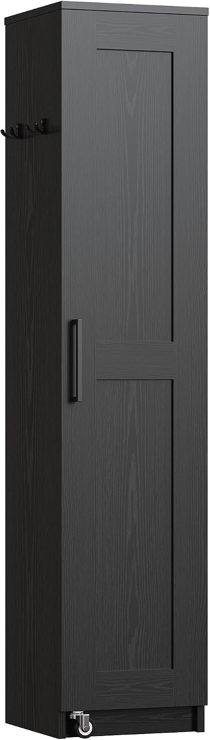 IRONCK Narrow Kitchen Pantry Storage Cabinet, 72" Slim Single Door with ...