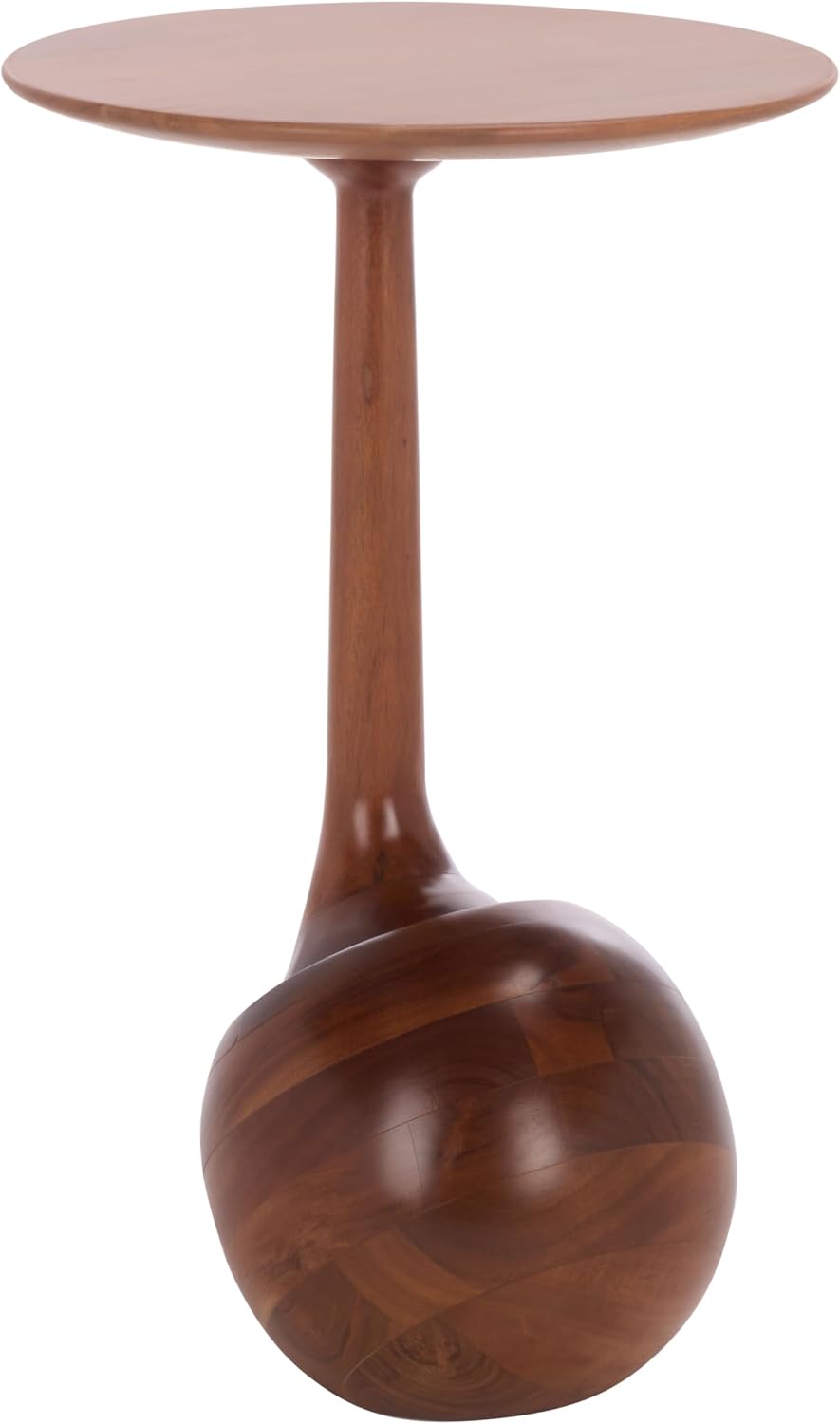 SAFAVIEH Home Collection - Irachi Solid Wood Accent Table with Sculptural Rou...