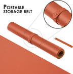 Cork Desk Mat - Dual-Sided Desk Pad for Office and Home - Desk Organization and Accessories - Ideal for Large Mouse Pad and Desk Mats on Top of Desks(Orange,80cmx 40cm)