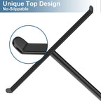 Towel Rack T-Shape Hand Holder for Bathroom,Headband and Lightweight Bathroom Racks,Kitchen Black Holder,Stainless Steel Waterproof Counter Organizer