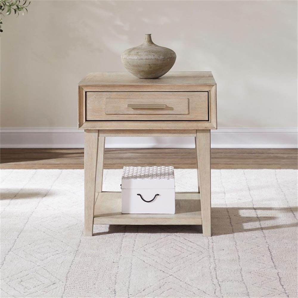 Pemberly Row 3-Piece Living Room Table Set, Sandstone Wood Finish, Includes R...