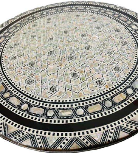 Morrocan Table Design Mother of Pearl Inlaid,Arabic Side Corner cofee Table f...