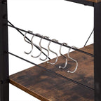 Microwave Stand with Cabinet Hutch for Kitchen with Storage Kitchen Backer Rack and Shelves for Storage Kitchen Storage Organizer