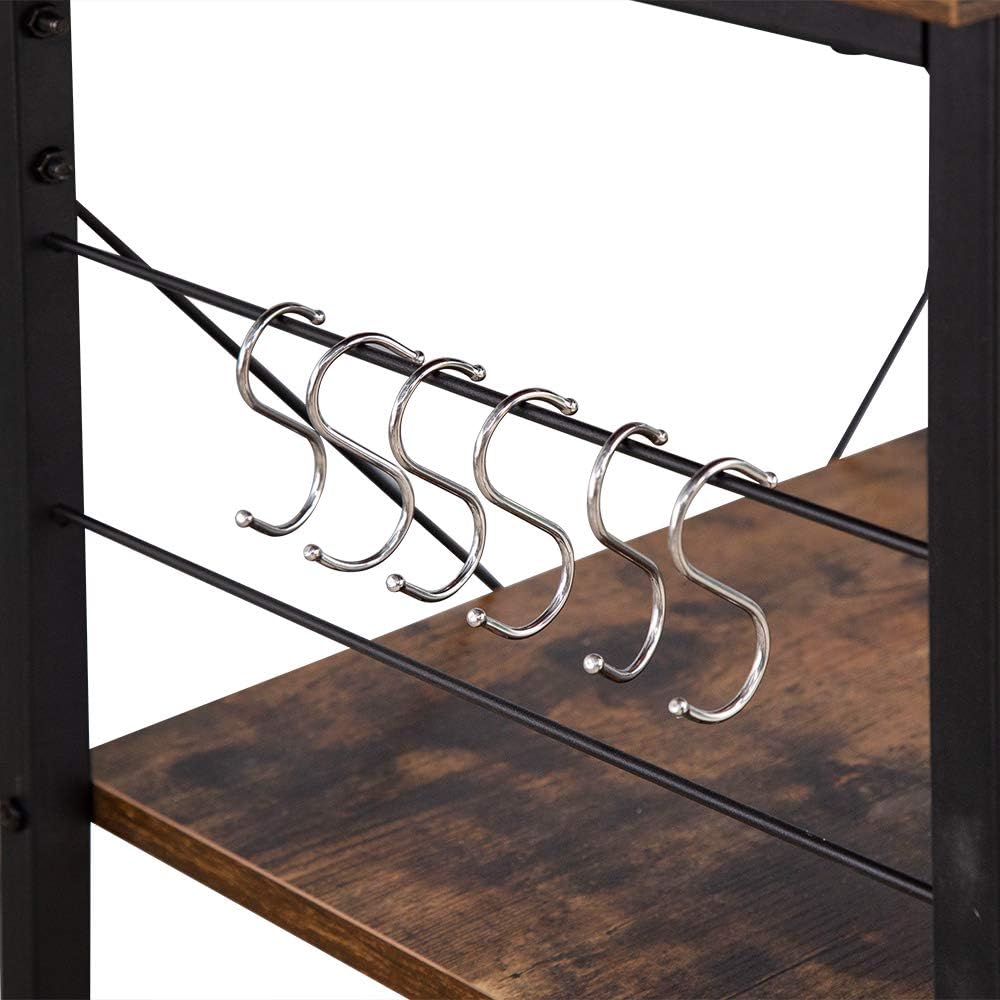 Microwave Stand with Cabinet Hutch for Kitchen with Storage Kitchen Backer Rack and Shelves for Storage Kitchen Storage Organizer