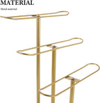 NUOBESTY Metal Headband Holder 3-Tier Scrunchie Holder - Hairband Hair Hoop Organizer - Hair Accessories Display Stand - Jewelry Bracelet Watch Organizer