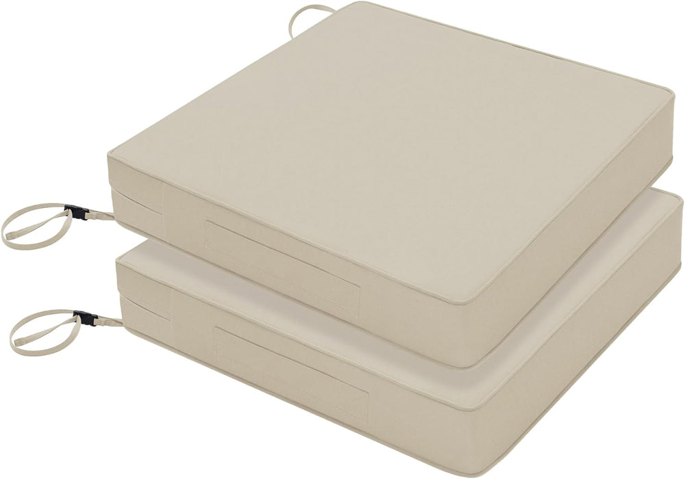 Favoyard Patio Chair Cushions 22 x 22 x 3 Inch Waterproof Outdoor Seat