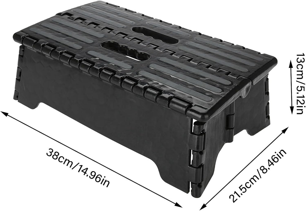 Folding Step Stool Step Stool Holds Up to 300 lb Plastic Foldable Step Stools...