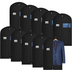 Univivi Suit Bags Garment Bag for Men Storage, 40 Inch, 10 Pack | Breathable Garment Bag, Dustproof Suit Travel Bag, Clear Window and ID Card Holder for Suits, Jackets, Shirt and Coat