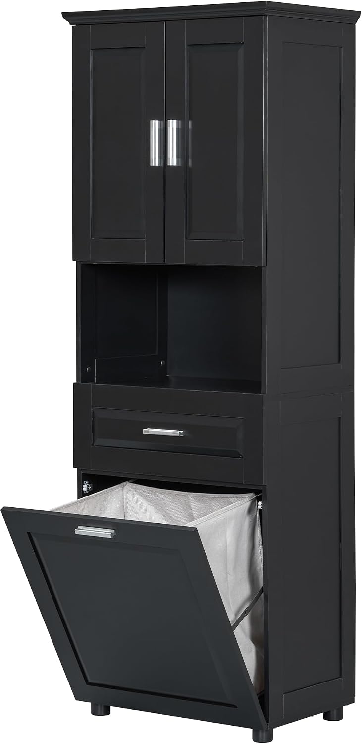 Merax 70" Tall Kitchen Pantry,Farmhouse Storage Cabinet with Adjustable ...