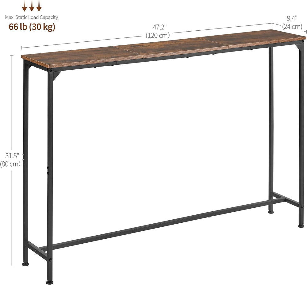DALEMHOME Console Table, Narrow Entryway Table, Thin Sofa Table, Behind Couch...