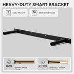Homeforia 30 inch Golden Oak Floating Shelf, High End Solid Real Wood 30inch Small Floating Shelves for Wall Mounted, Oak Wooden 30in Floating Shelves, Heavy Duty Bracket, 30 X 6.5 X 1.75 in, Set of 2