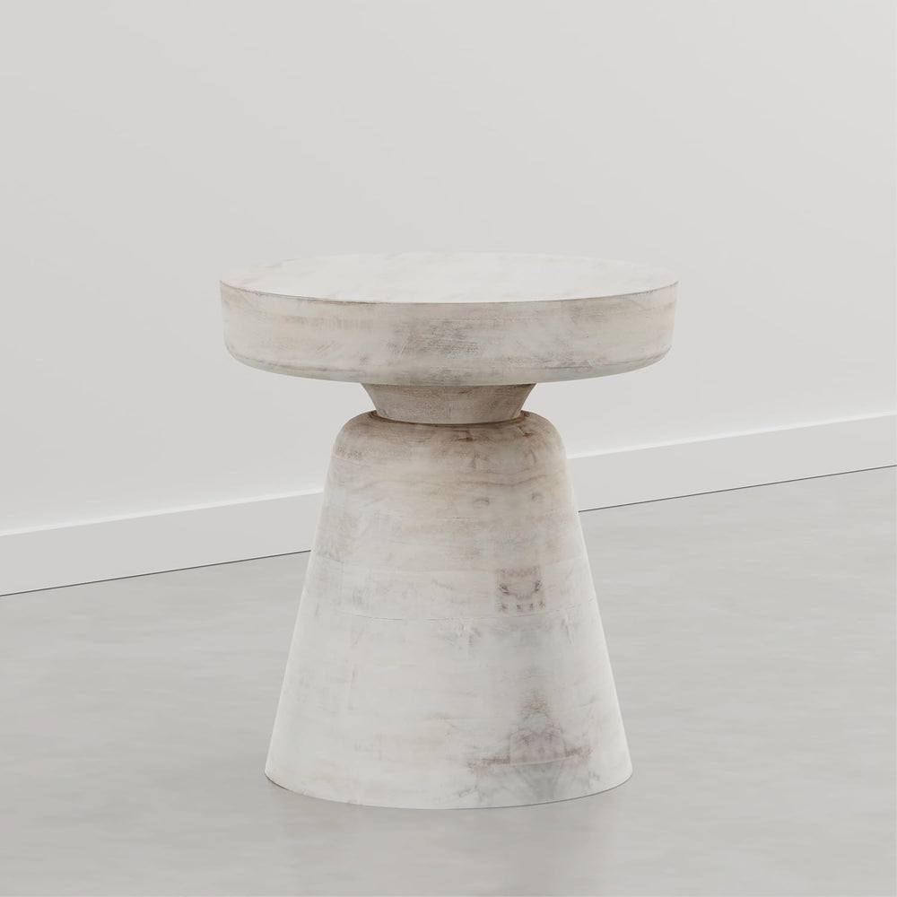 SIMPLIHOME Robbie Accent Table - 16 inch Wide Solid Mango Wood End Table in D...