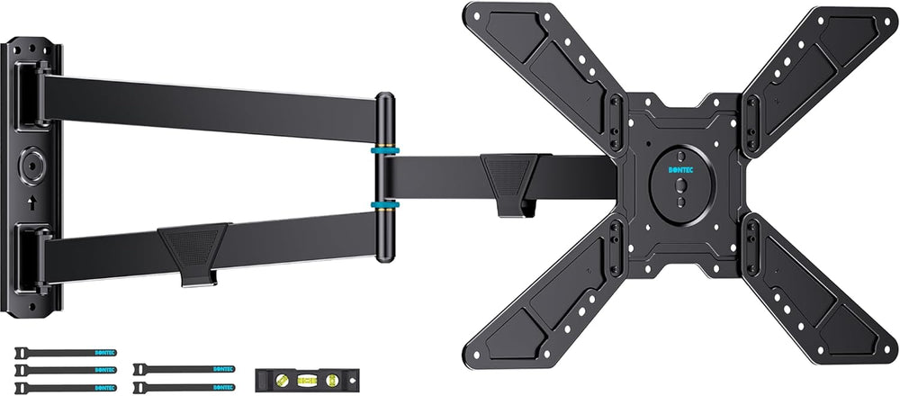 BONTEC Full Motion Corner TV Wall Mount for 31-75 Inch TVs, 33 in Long Arm Wa...