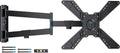 BONTEC Full Motion Corner TV Wall Mount for 31-75 Inch TVs, 33 in Long Arm Wall Mount Bracket, Swivel and Tilt with Landscape to Portrait Rotation, Holds 110 lbs, Heavy Duty Steel, Max VESA 600x400 mm