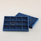 Jewelry Organizer Tray, Velvet Bracelet Display, Premium Jewelry Tray, Luxury Bangle Organizer,Blue Watch Tray