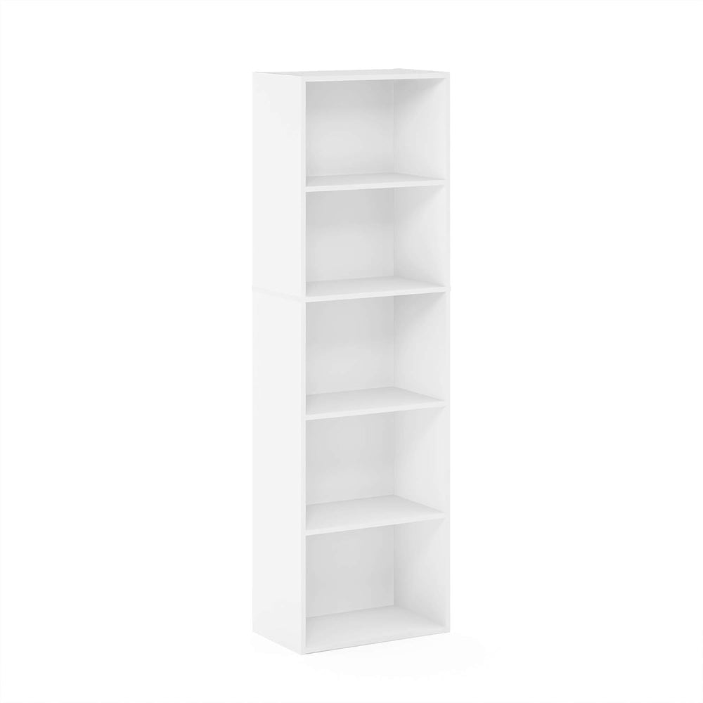 Furinno LUDER Book Shelf, 5-Tier Bookshelf, Bookcase with Open Shelves, 9.4 x...