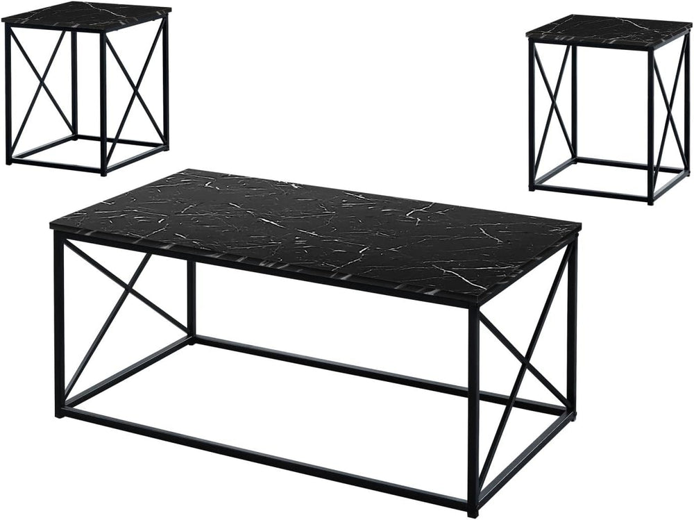 Monarch Specialties I 7954P Table Set, 3pcs Set, Coffee, End, Side, Accent, L...