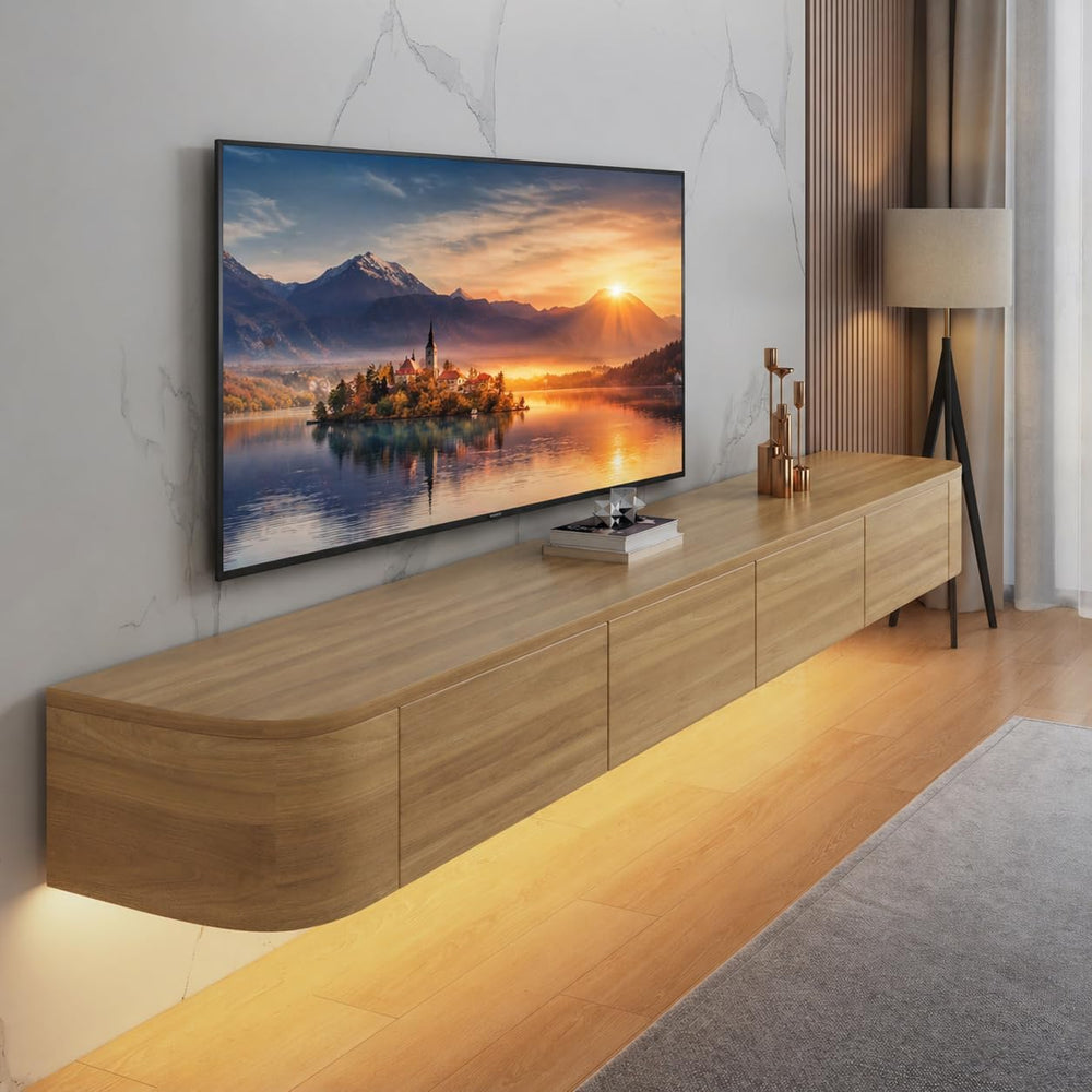 Floating TV Stand,47-118" Wall Mounted TV Shelf, Floating TV Consolewith...