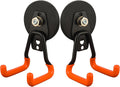 MUTUACTOR Updated Magnetic Hooks Heavy Duty,20lbs Anti-Scratch Strong Garage Magnet Hook,2PCS Anti-Slip Magnetic Tool Hooks for Organizing Cordless Impact Drivers Garden Shovel Tool Box