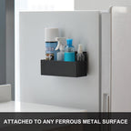 Mayouko Magnetic Aerosol Spray Can Holder, 8.3" x 3" x 4.4", Magnet Toolbox Bottle Holder, Toolbox Storage Shelf for Chest, Garage, Workspace