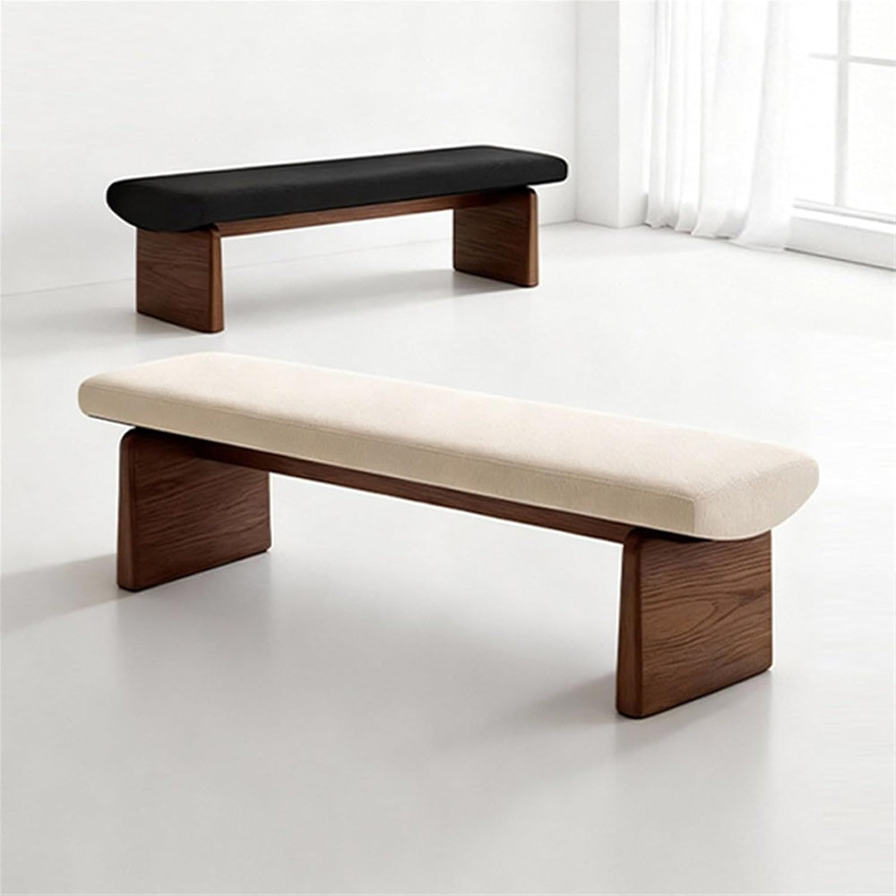 Modern Wooden Sofa Bedroom Bed end Bench Hotel Leisure Entryway(XL)