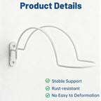 2 Pcs Helmet Rack Hanger Wall Mount Display, Helmet Holder Hooks Wall Mount for Equestrian Motorcycle Hat - White
