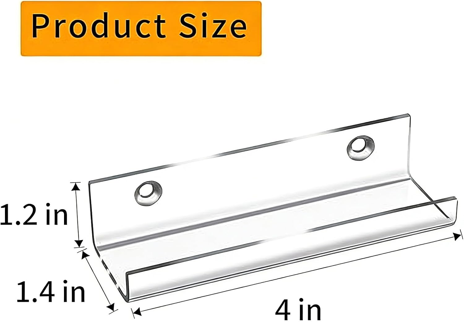 Clear Vinyl Record Shelf Wall Mount 8 Pack,Acrylic Album Record Holder Display,Vinyl Record Shelf Stand