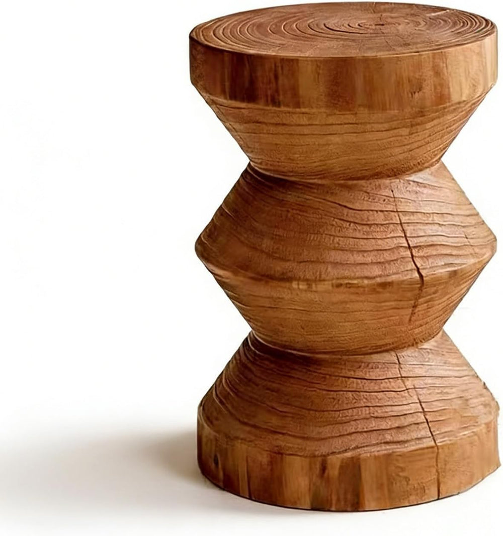 Solid Wood Small Side Table, Accent Table Freeform Natural Plant Stand Coffee...