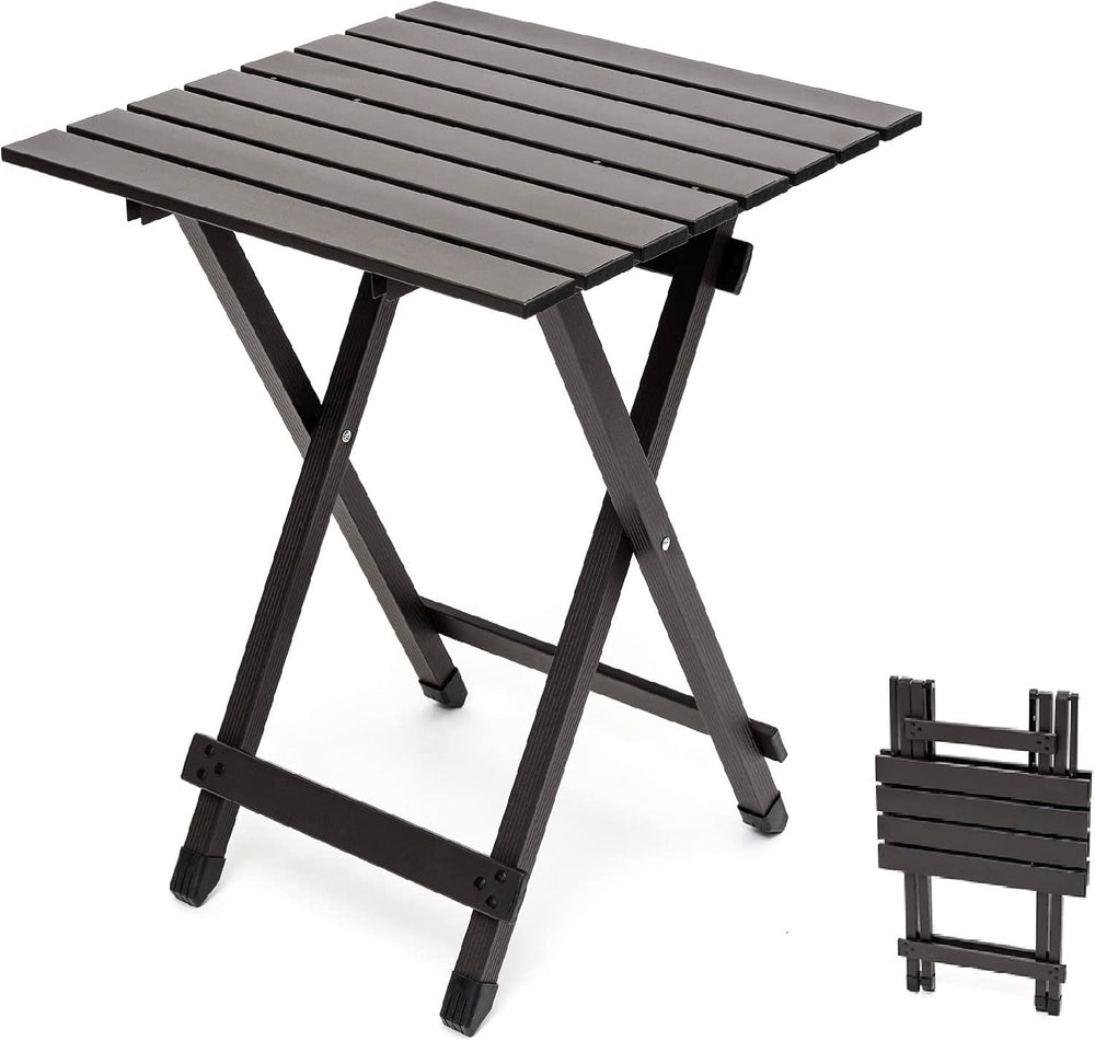 SUNNYFEEL Folding Camping Table - Lightweight Aluminum Portable Picnic Table ...