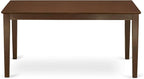 East West Furniture CAML5-MAH-W 5 Piece Kitchen Table Set for 4 Includes a Rectangle Dining Room Table and 4 Dining Chairs, 36x60 Inch, Mahogany