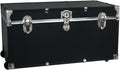 Seward Traveler Trunk with Wheels & Lock, Black, 31-Inch