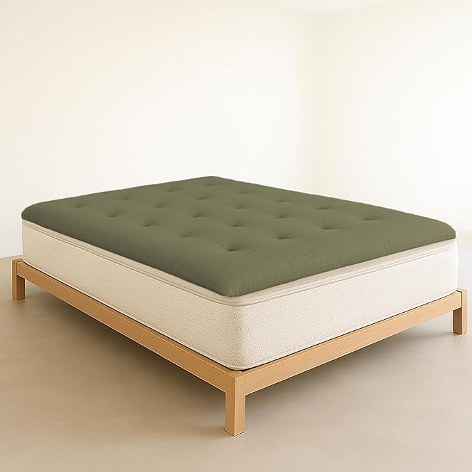 ZonLi Japanese Floor Futon Mattress QueenSize 60"x 80",100% Cotton Cover 2.5'' Thicken Tatami Mattress,Foldable Sleeping Pad,Portable Dormitory Tatami Mat,Roll Up Floor Lounger Bed for Adult