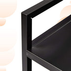 Amazon Basics 3-Tier Metal Rolling Cart, Black