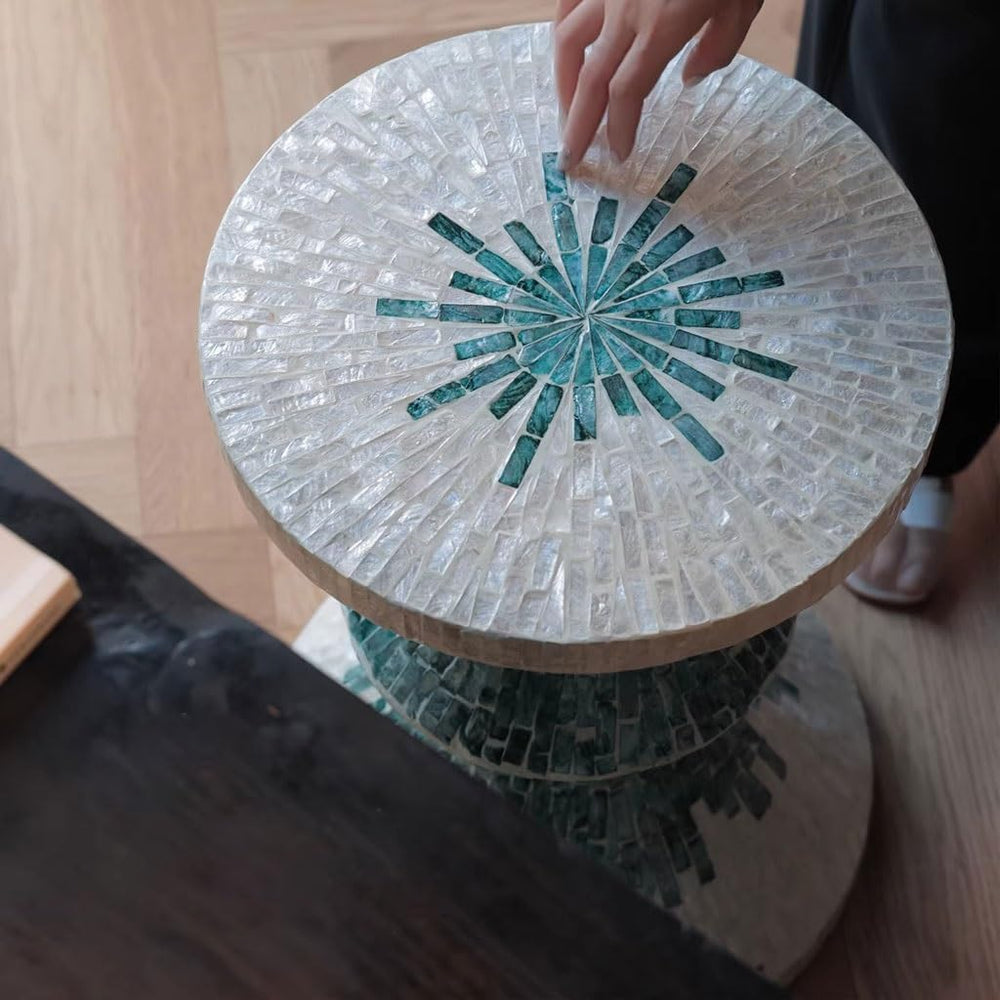 Tiny Side Table Home Living Room Decoration Sofa with Some Creative Turquoise...