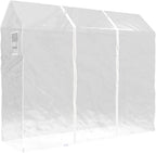 HANGERWORLD 6ft Clothes Garment Rack Cover for Open Closet Clear Showerproof COVER ONLY (72"x24")